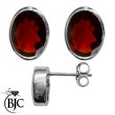 【送料無料】ネックレス ホワイトゴールドガーネットオーバルスタッドイヤリングスタッドbjc 9ct white gold natural garnet oval...