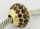 【送料無料】ネックレス ソリッドゴールドガーネットビードbd040 genuine 9k 9ct solid gold natural garnet huge pave bead heavy amp; sturdy(4)