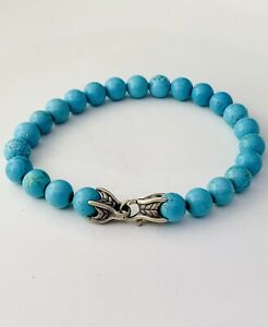 【送料無料】ネックレス　デビッドターコイズビーズブレスレットdavid yurman turquoise spiritual bead bracelet