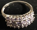 【送料無料】ネックレス ビンテージホワイトゴールドアメジストリングサイズグアテマラlarge vintage 9ct white gold amethyst ring ,size v12,396g gt(4)