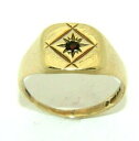 【送料無料】ネックレス ガーネットサイズvトイレmens 9ctイェローゴールドヴィンテージgentsmens 9ct yellow gold vintage signet ring set with a garnet, uk size v(4)