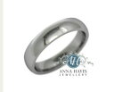 【送料無料】ネックレス ホワイトゴールドコートリングハンドメイド¥グラム4mm 9ct white gold court ring handmade genui...
