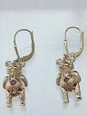 【送料無料】ネックレス ゴールドテディベアイヤリングメッキセットgenuine 9ct gold hallmarked teddy bear earrings not filled or plated stone set