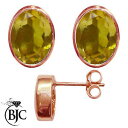 【送料無料】ネックレス ローズゴールドシトリンオーバルスタッドイヤリングスタッドbjc 9ct rose gold natural citrine oval s...