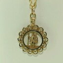 yzlbNX@CG[S[hy_g`F[9ct yellow gold st christophers pendant and chain