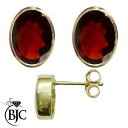 【送料無料】ネックレス イエローゴールドガーネットオーバルスタッドイヤリングスタッドbjc 9ct yellow gold natural garnet oval stud earrings 300ct studs brand(4)