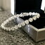 ̵ۥͥå쥹٥륻åȥ饦ɥåȥƥ˥֥쥹åȥۥ磻ȥ9ct bezel set round cut moissanite 14k white gold over bridal tennis 7 bracelet