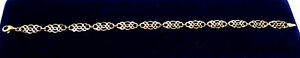 楽天hokushin【送料無料】ネックレス　イエローゴールドセルティックデザインブレスレット9ct hallmarked yellow gold highly polished celtic design 775 20cms bracelet