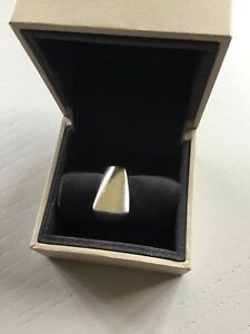 【送料無料】ネックレス　ビンテージスターリングシルバープラザリング＃vintage georg jensen sterling silver plaza ring 141