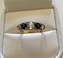 yzlbNX@fB[Xre[W\bhS[hTt@CAOstunning ladies vintage solid 9ct gold five stone white stone amp; sapphire ring