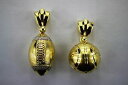 楽天hokushin【送料無料】ネックレス　イエローゴールドサッカーバスケットボールスポーツペンダント10k yellow gold football basketball sports 3d pendant charm