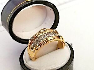 ネックレス　ゴールドレディースファッションリングゴールド＃gold ladies fashion ring, fully uk hallmarked 9ct gold, worldwide shipping lr
