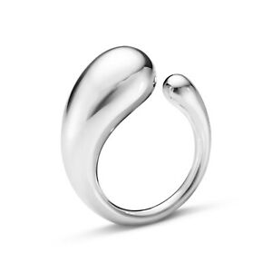 楽天hokushin【送料無料】ネックレス　シルバーリングサイズ￥genuine silver georg jensen mercy large ring size 56 ref10015120 rrp 185