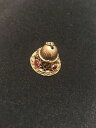 【送料無料】ネックレス ヴィンテージ9ctペンダントベルvintage 9ct gold pendant charm filigree bell with red synthetic stones
