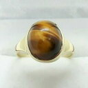 【送料無料】ネックレス イエローゴールドカボションキャッツアイ9ct yellow gold cabochon 550ct natural tigers eye...