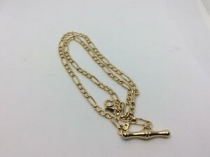 【送料無料】ネックレス　ゴールドリンクアルバートインチ9 ct gold linked albert 18 inches long
