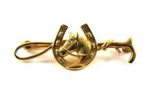 楽天hokushin【送料無料】ネックレス　ブローチソリッドゴールドequestrian hand detailed brooch solid gold