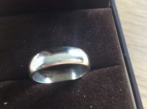 【送料無料】ネックレス　9ctホワイトゴールドサイズr9ct white gold wedding ring size r