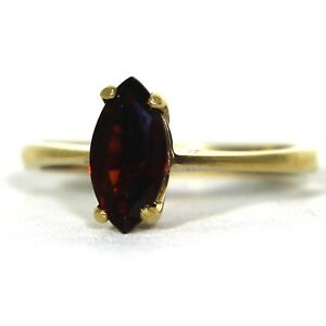 【送料無料】ネックレス　ガーネットイエローゴールドリングサイズアメリカattractive marquise garnet 9ct yellow gold ring size o ~ us 7 14