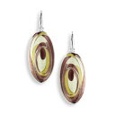 【送料無料】ネックレス スターリングアブストトイアリングブラウンニコルバーnicole barr vitreous enamel on sterling silver abstract oval earringsbrown