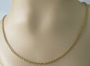 【送料無料】ネックレス 9ctイェローゴールドケーブルリンク61g16secondhand 9ct yellow gold cable link 61g chain 16inches