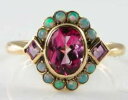 yzlbNX@kS[hsNgp[YIp[NX^A[fRCOt[TCYdainty 9ct 9k gold pink topaz amp; aus opal cluster art deco ins ring free resize