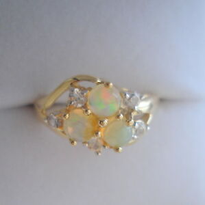 【送料無料】ネックレス　インドネシアオパールリングbeautiful certified rare indonesian opal gold ring