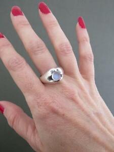 楽天hokushin【送料無料】ネックレス　ヴィンテージスターリングリングvintage sterling silver moonstone modernist ring