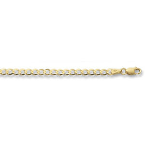 楽天hokushin【送料無料】ネックレス　9ctイェローゴールドチェーン9ct yellow gold flat curb bevelled chain