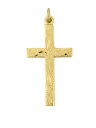 【送料無料】ネックレス イエローゴールドクロス9ct yellow gold cross