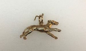 ネックレス　9ctグレーハウンドペンダント19cmincジャンプリング47gm9ct gold greyhound dog pendant 19cm inc jump ring 47gms