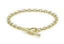 【送料無料】ネックレス 9ctイェローゴールドベルチャーtバー18cm79ct yellow gold oval belcher tbar bracelet 18cm7