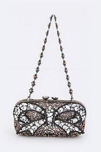 【送料無料】ネックレス オーストリアリボンステートメントクラッチaustrian crystal bow ribbon statement box clutch