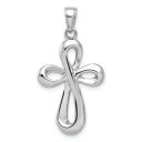 【送料無料】ネックレス kホワイトゴールドグラムクロスペンダント14k white gold cross pendant for women 254gram