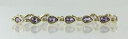 yzlbNX@9ctCF[S[hAWXghallmarked 9ct yellow gold amethyst bracelet