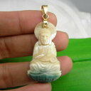 【送料無料】ネックレス ペンダントkイエローゴールドgautama buddha buddhism religious pendant genuine 750 ...