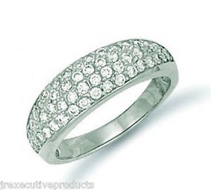 【送料無料】ネックレス　エタニティーリングドームボンベイホワイトゴールドgold eternity ring dome ring bombay ring white gold ladies dress ring hallmarked