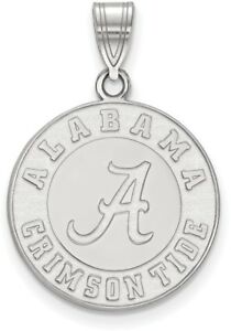 【送料無料】ネックレス kホワイトアラバマペンダントデュアル10k white gold university of alabama large pendant by logoart 1w046ual