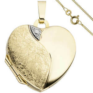 【送料無料】ネックレス セット213mm333ゴールドメダルjewelry set, medallion heart for 2 photos 1,3mm curb chain 333 gold