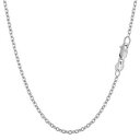 【送料無料】ネックレス 14kホワイトケーブルリンクチェーン19mm14k white gold cable link chain, width 19 mm