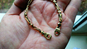 楽天hokushin【送料無料】ネックレス　リンクladies725vgc9ct yellowbeautiful 9ct yellow gold modern link ladies bracelet 725 inches in vgc