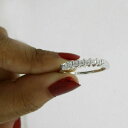 【送料無料】ネックレス 114 ct dvvs1カット14kホワイトゴールド114 ct dvvs1 princess cut 14k white gold half eternity engagement ring(4)
