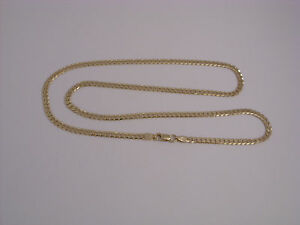 【送料無料】ネックレス　03cm9ct8118gm9ct gold curb chain length 18 81gms 03cm wide second hand