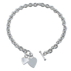 【送料無料】ネックレス　スターリングチェーン41cm16inダブルsterling silver chain 41cm16in heavy double heart(4)