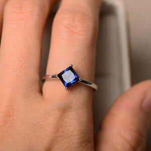 【送料無料】ネックレス 150 ctプリンセスホワイトゴールドサファイア14kカット150 ct princess cut sapphire gemstone wedding ring 14k real white gold rings