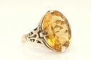 stunning vintage 18ct gold 12ct citrine dress ring, size oヴィンテージ18ct12ctリングサイズo※注意※NYからの配送になりますので2週間前後お時間をいただきます。人気の商品は在庫が無い場合がございます。ご了承くださいませ。サイズの種類の商品は購入時の備考欄にご希望のサイズをご記載ください。　携帯メールでの登録ですと楽天からのメールが届かない場合がございます。