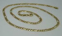 【送料無料】ネックレス * 21インチ9ctイェローゴールドフィガロリンクチェーン114g**solid 21 inch 9ct hallmarked yellow gold figaro curb link chain 114g*(4)