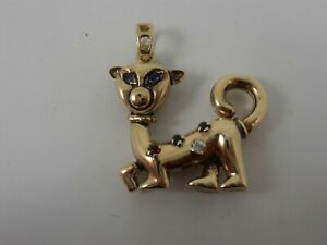 楽天hokushin【送料無料】ネックレス　9ct yellow gold moveable cat pendant hallmarked90グラム9ct yellow gold moveable cat pendant hallmarked 90 grams