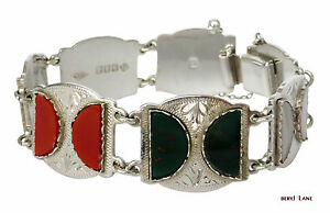 【送料無料】ネックレス　20スコットランドstgシルバーグラスウォードbrothers1953mid 20th century scottish stg silver glass agate bracelet, the ward brothers1953