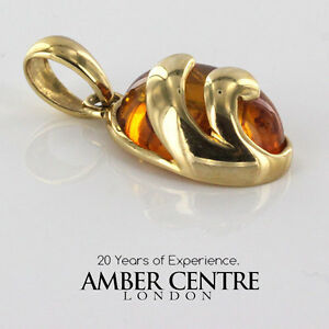 【送料無料】ネックレス　イタリアハンドメイドドイツゴールドグランプリ￥バルトペンダントitalian handmade german baltic amber pendant in 14ct gold gp0374 rrp450